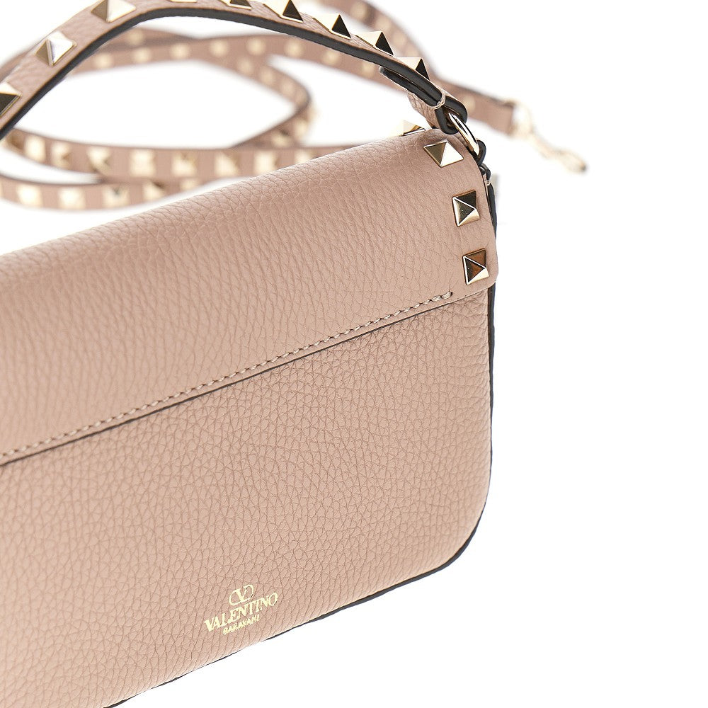 'Rockstud' grain leather mini bag