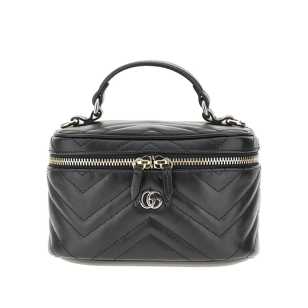 Leather 'GG Marmont' mini vanity bag