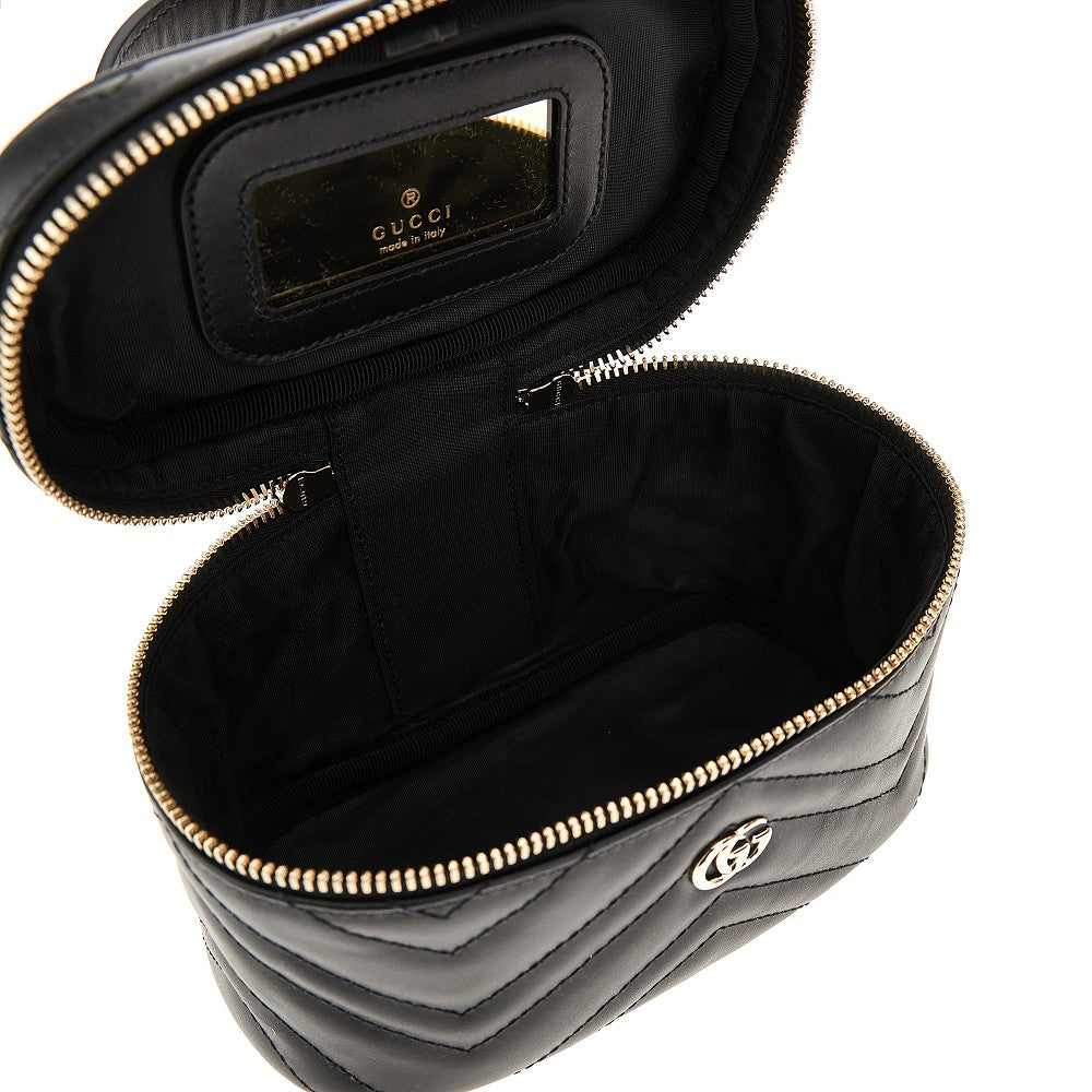 Leather 'GG Marmont' mini vanity bag