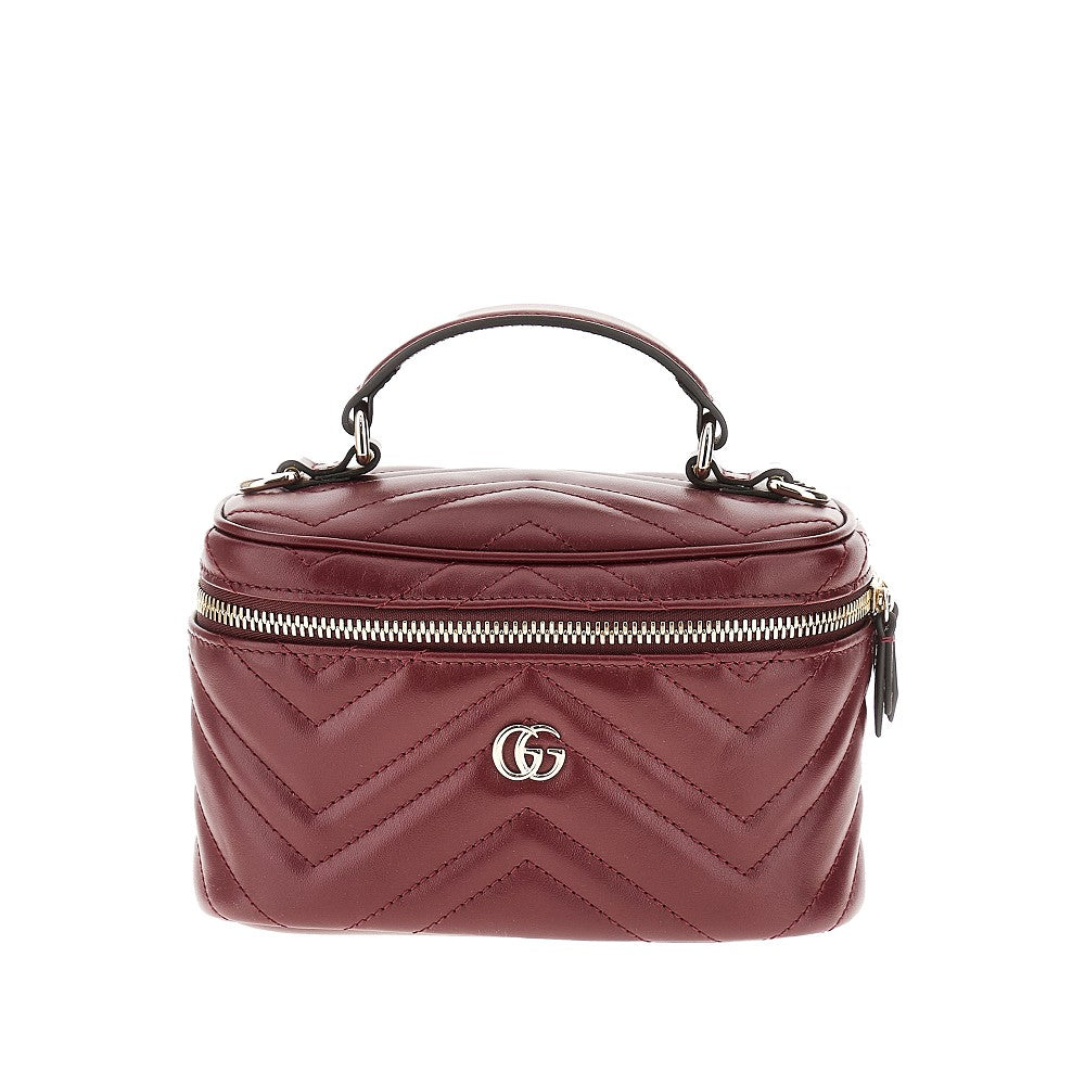 Leather 'GG Marmont' mini vanity bag