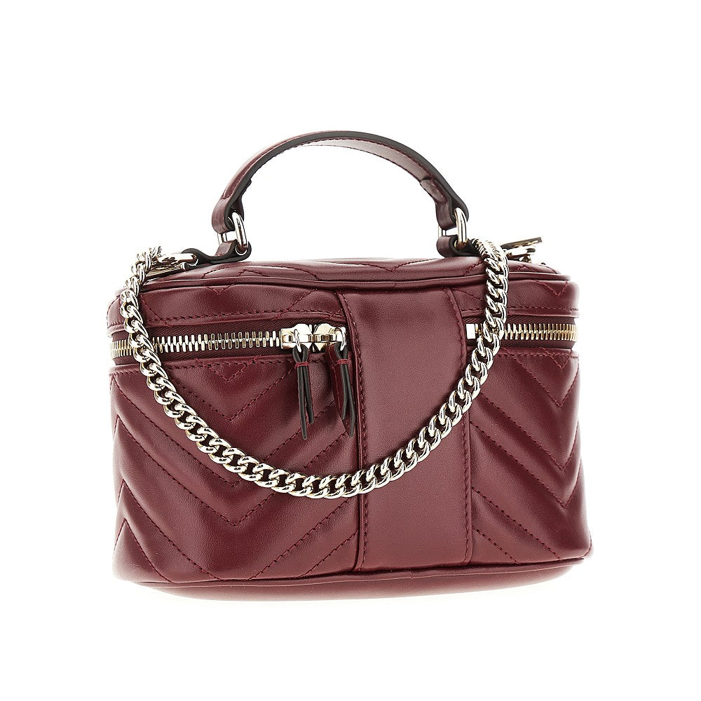 Leather 'GG Marmont' mini vanity bag