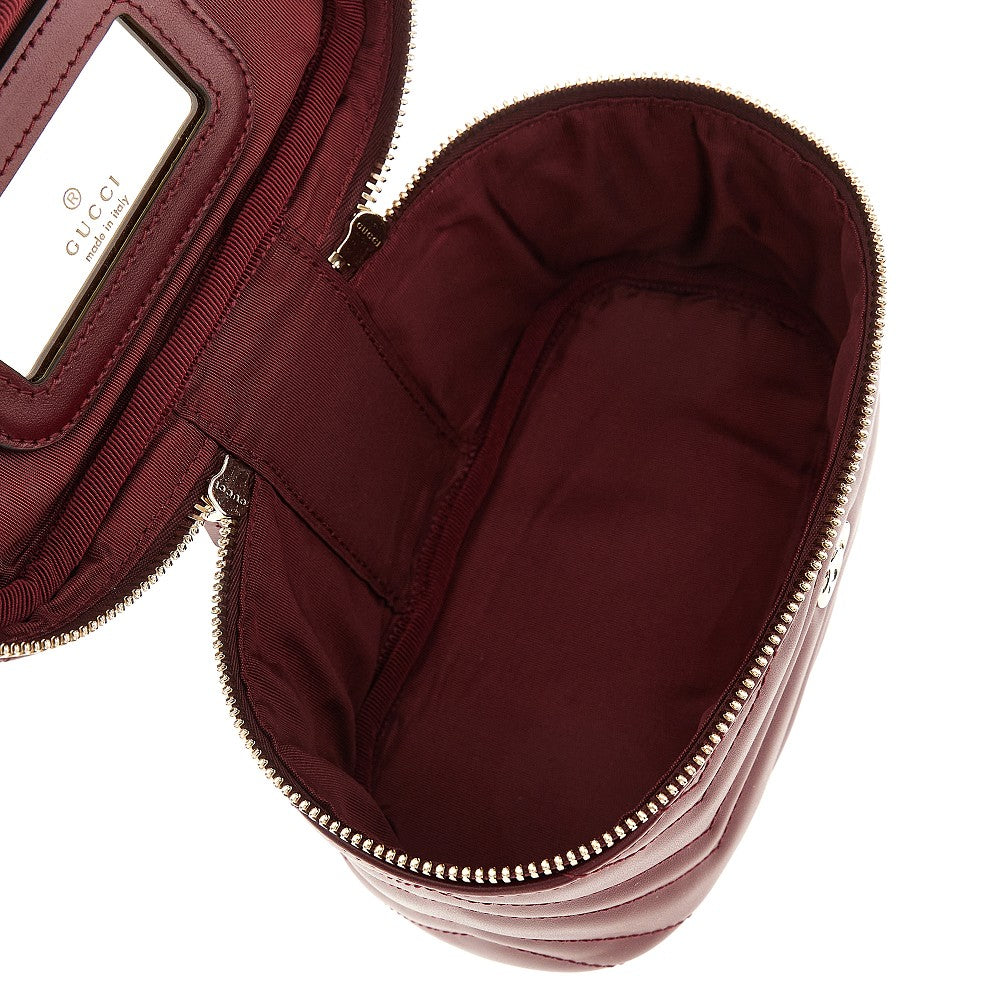 Leather 'GG Marmont' mini vanity bag