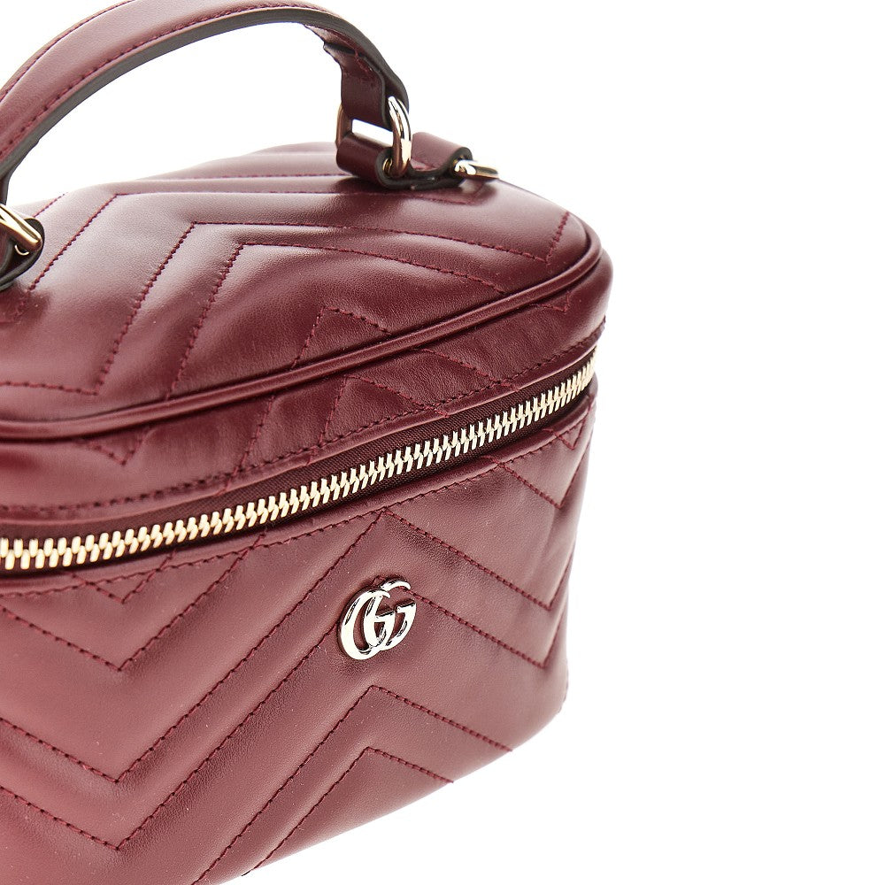 Leather 'GG Marmont' mini vanity bag
