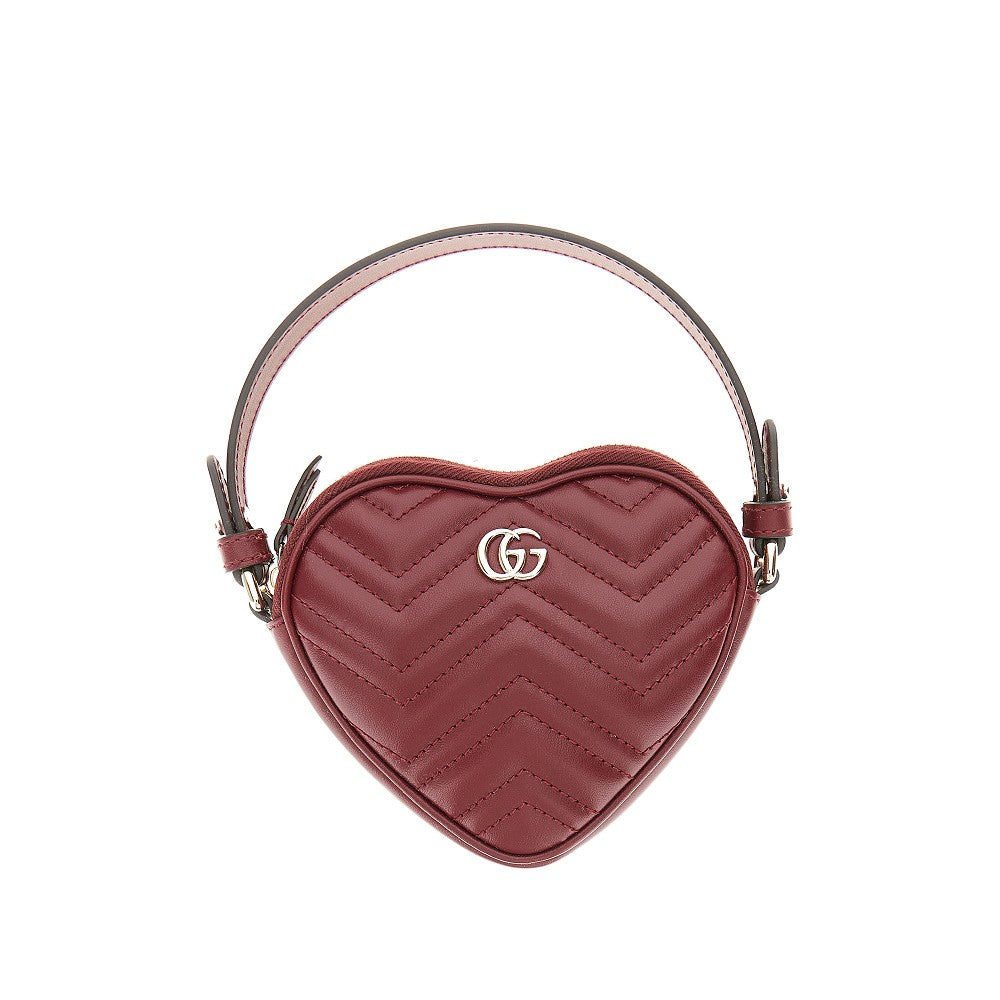 Heart-shaped GG Marmont mini bag