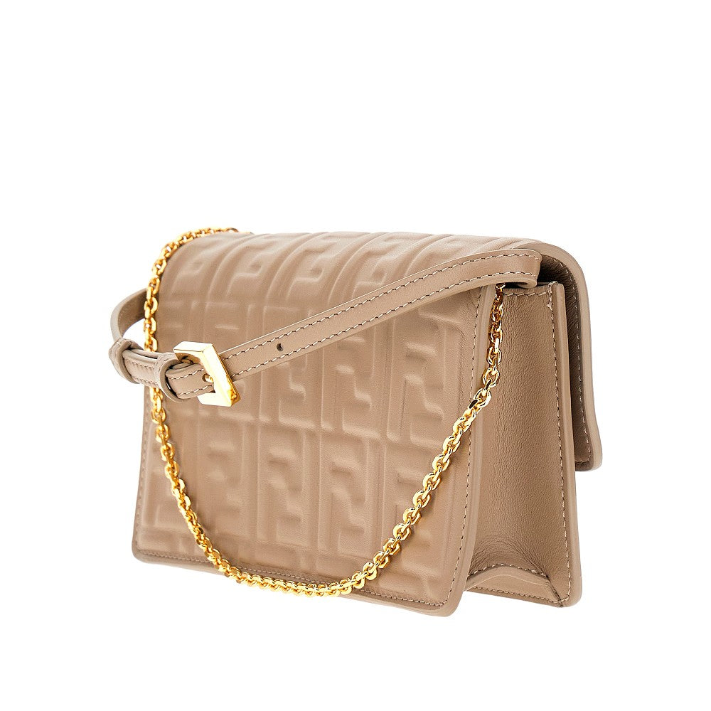 Pochette in nappa goffrata FF