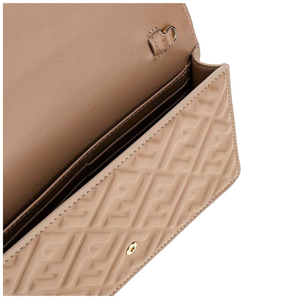 Pochette in nappa goffrata FF