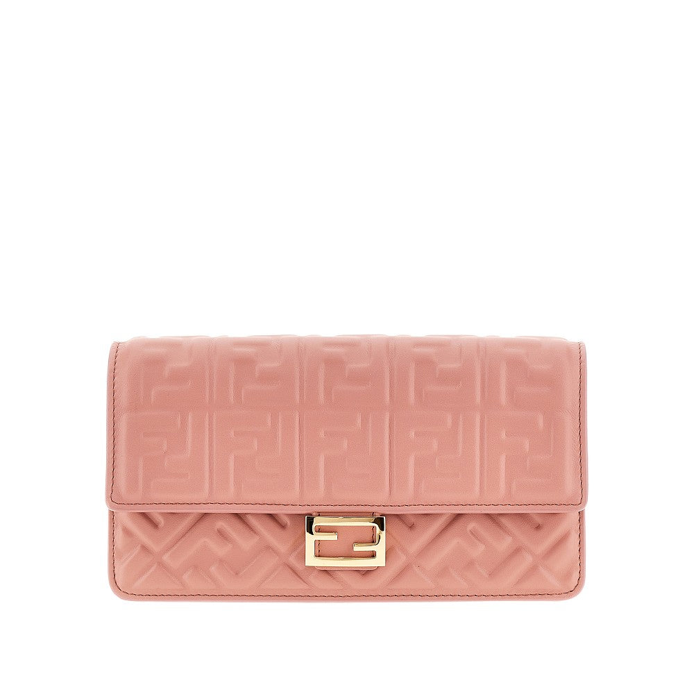 Clutch 'Baguette' in nappa goffrata FF
