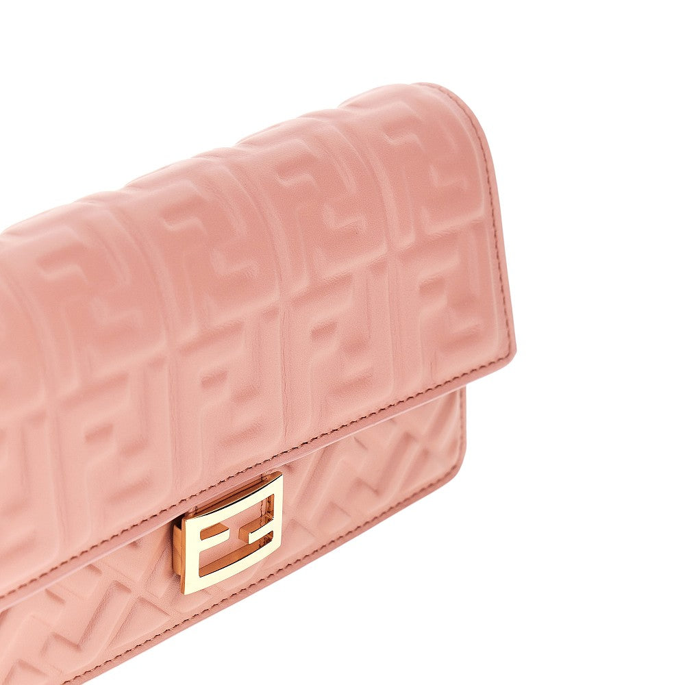 Clutch 'Baguette' in nappa goffrata FF