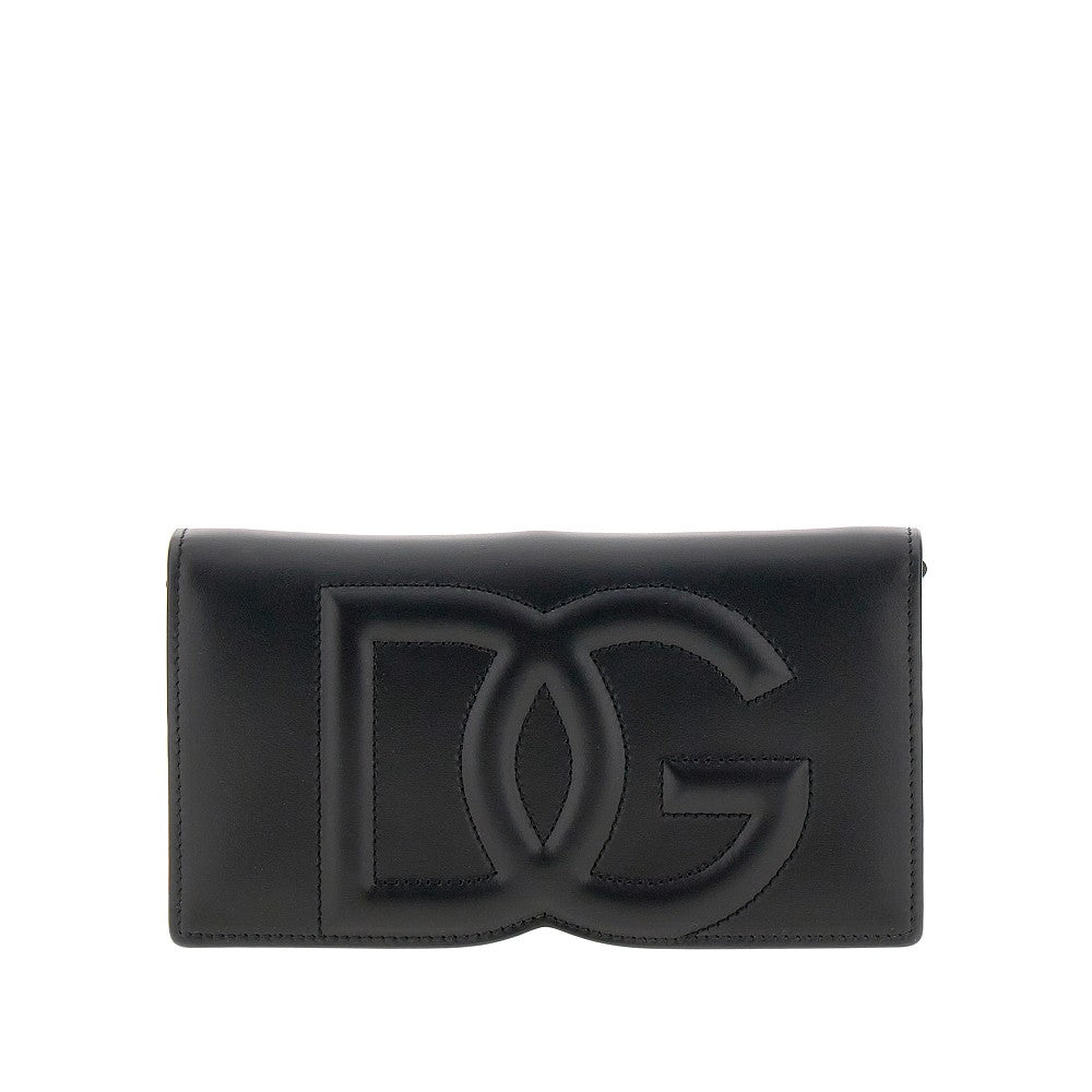 Clutch DG Logo in pelle