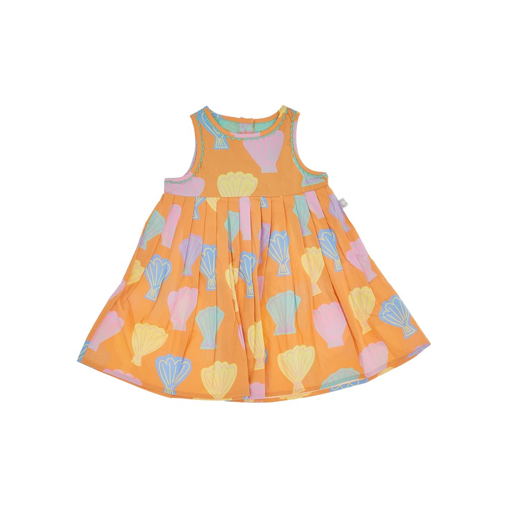 Baby dress in cotone con culottes