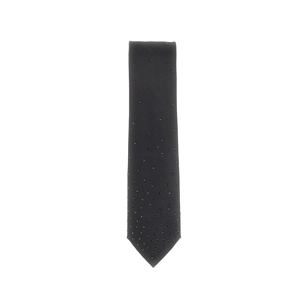 Cravatta in seta con strass