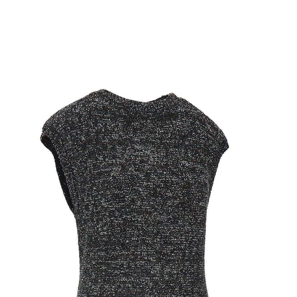 Mini abito in maglia con paillettes