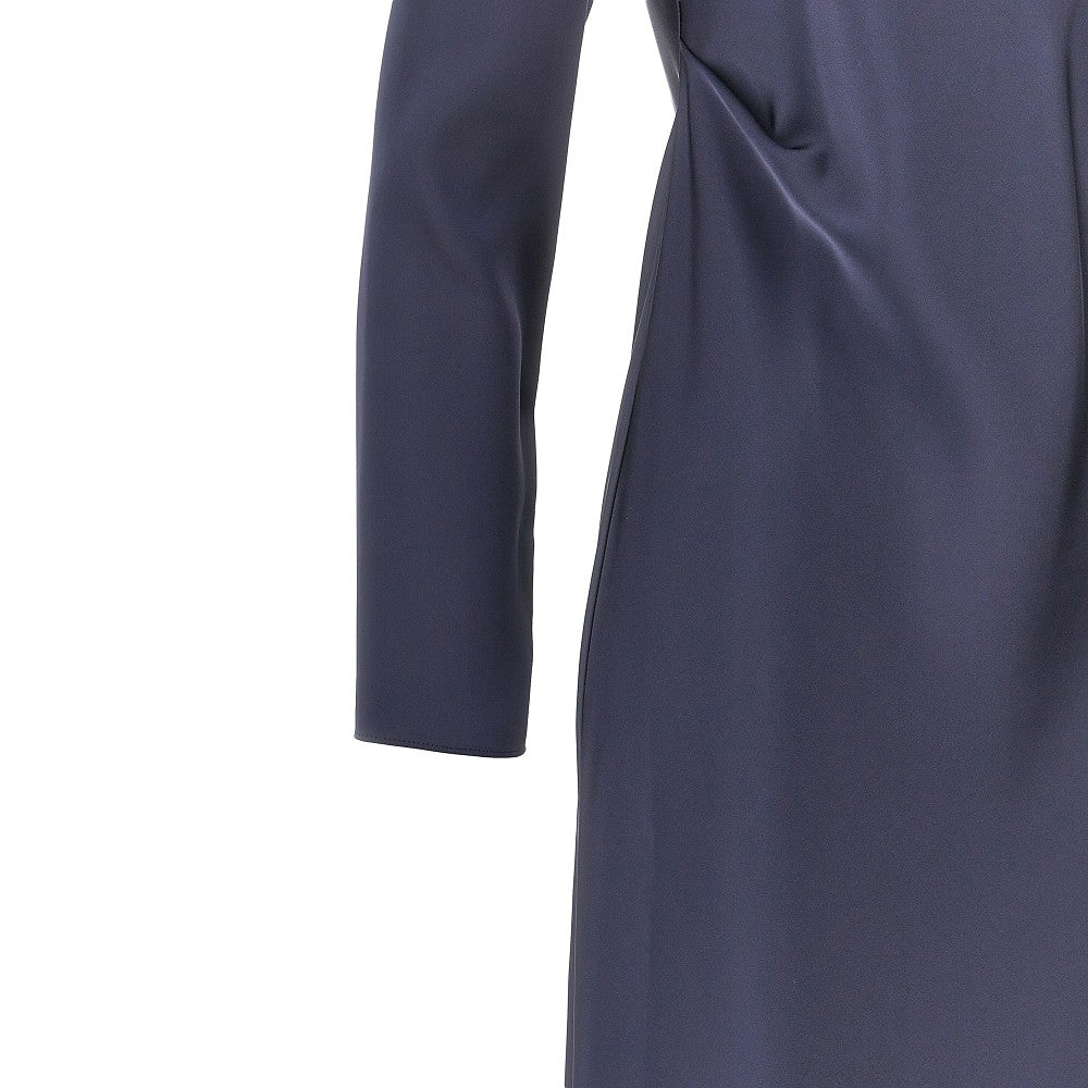 Abito midi in tecno twill satinato