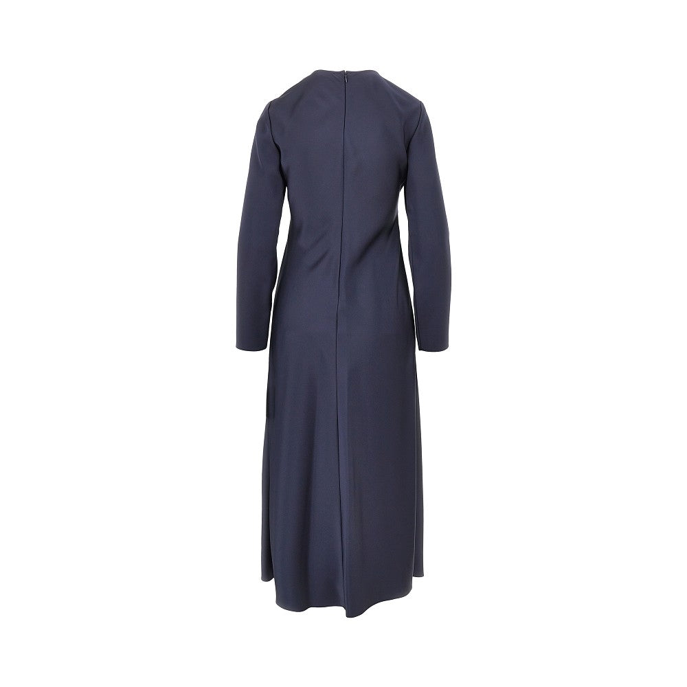 Abito midi in tecno twill satinato