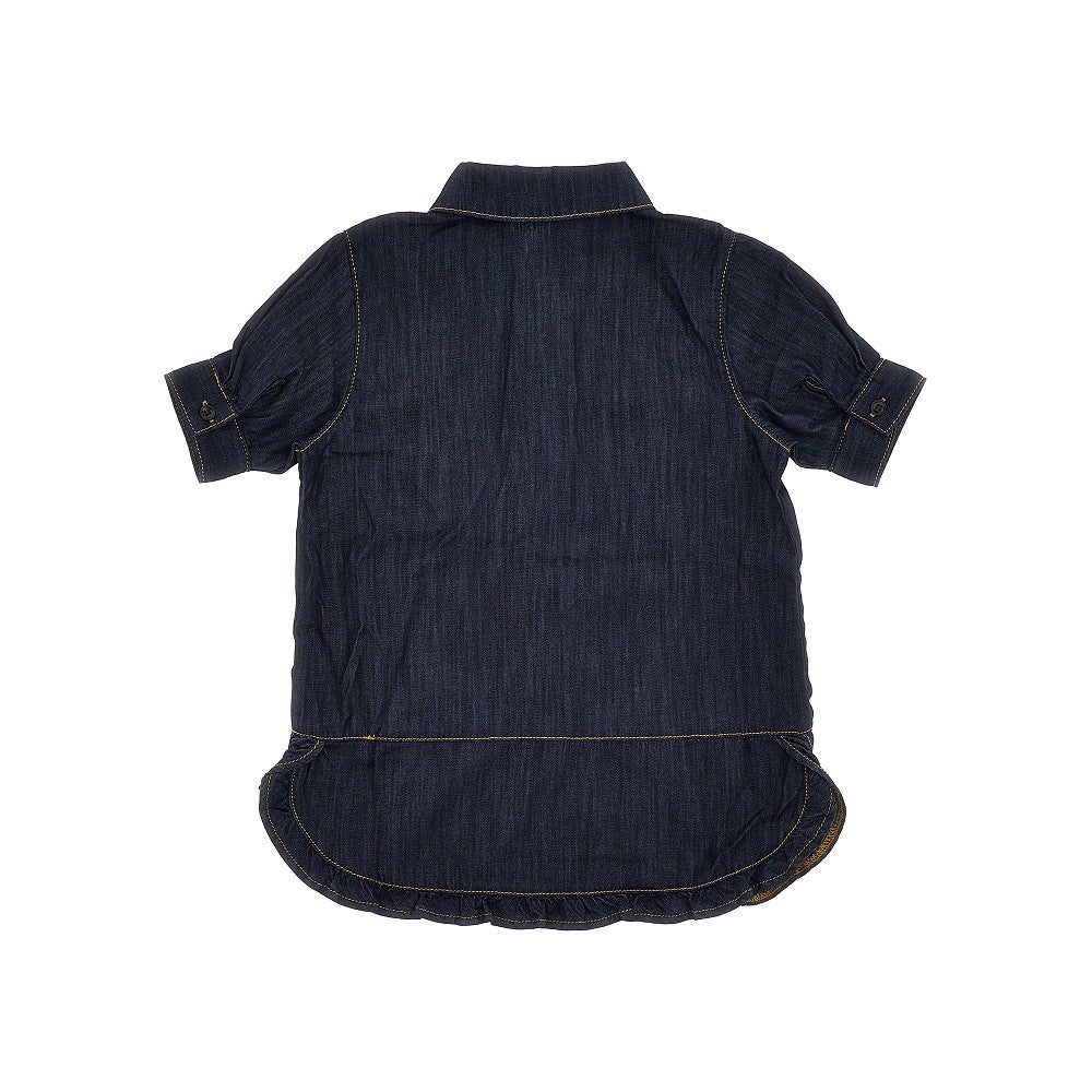 Denim chemisier mini dress