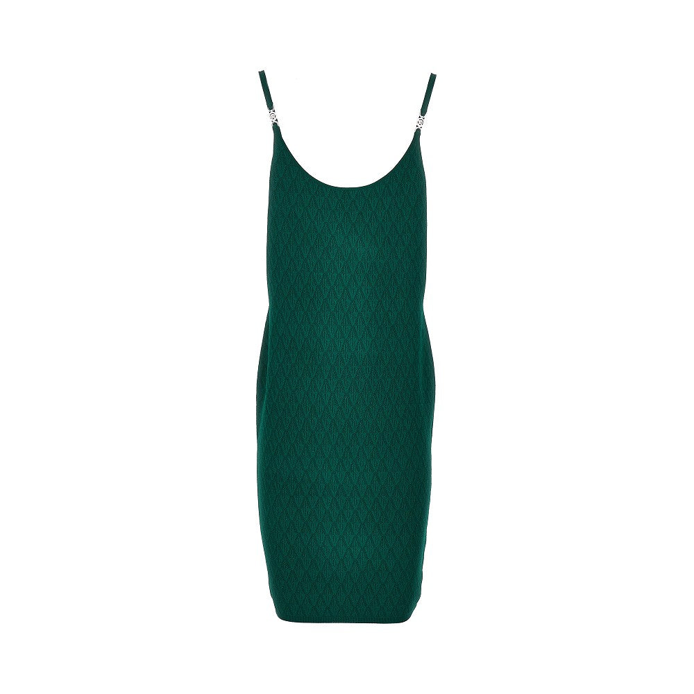 Abito al ginocchio in maglia jacquard