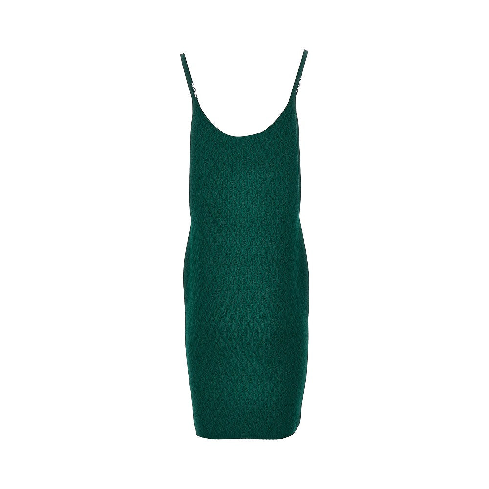 Abito al ginocchio in maglia jacquard