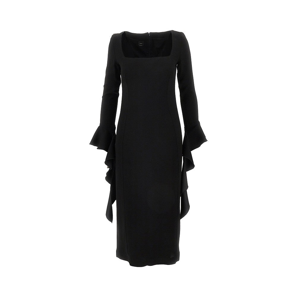 Ruffled cady midi dress