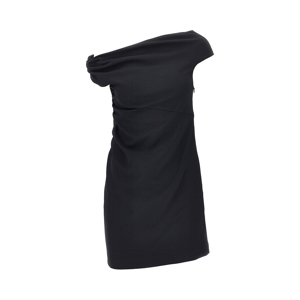 Abito corto in crêpe stretch