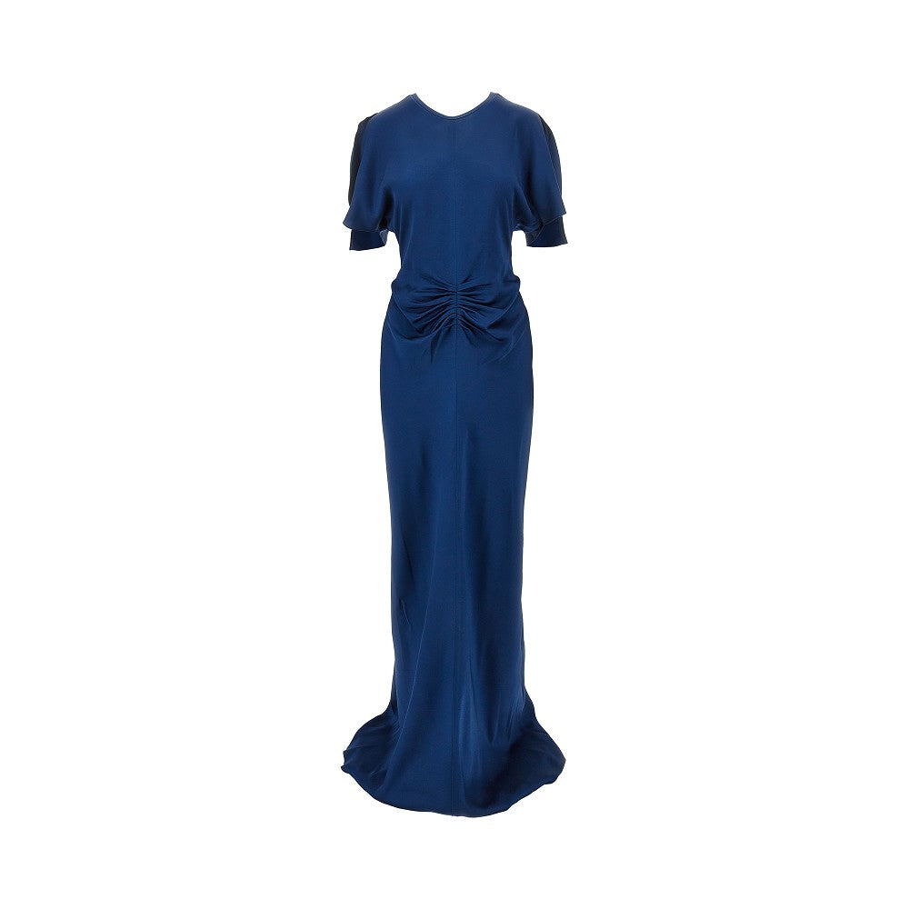 'Isabella' crepe back satin long dress