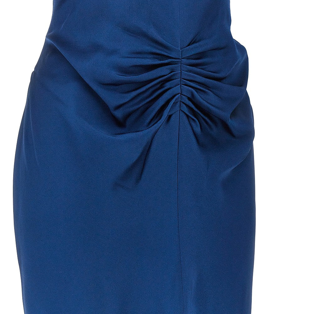 'Isabella' crepe back satin long dress