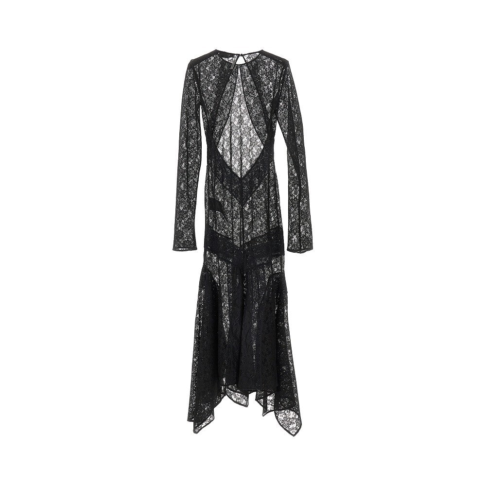 Abito midi in pizzo stretch