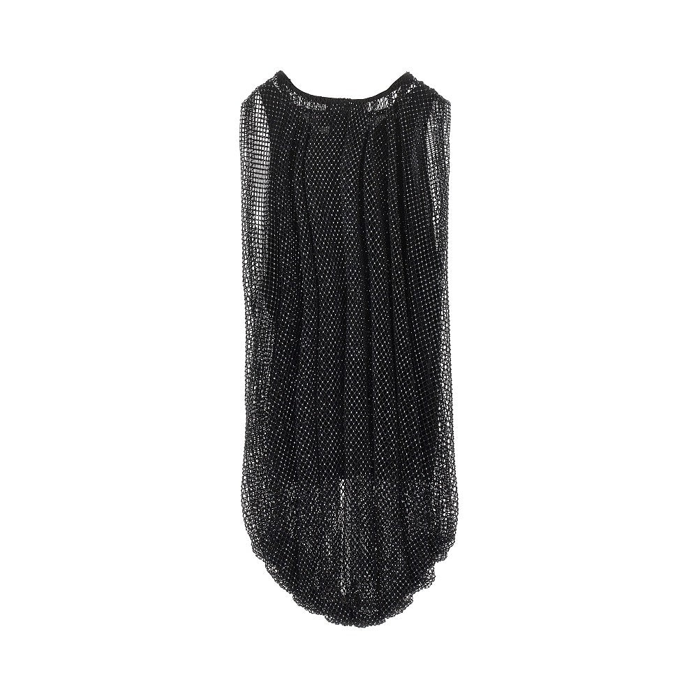 Top in rete con cristalli