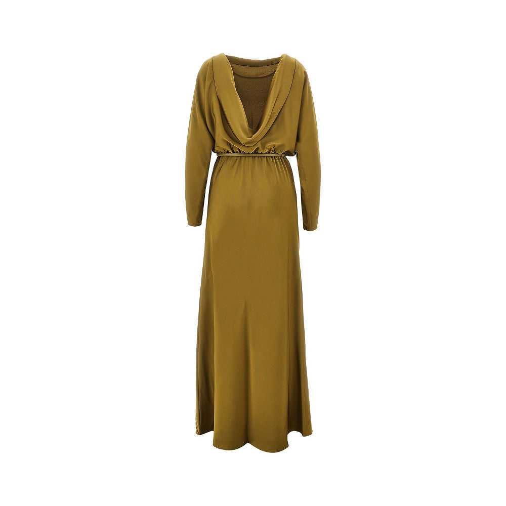 Satin long dress
