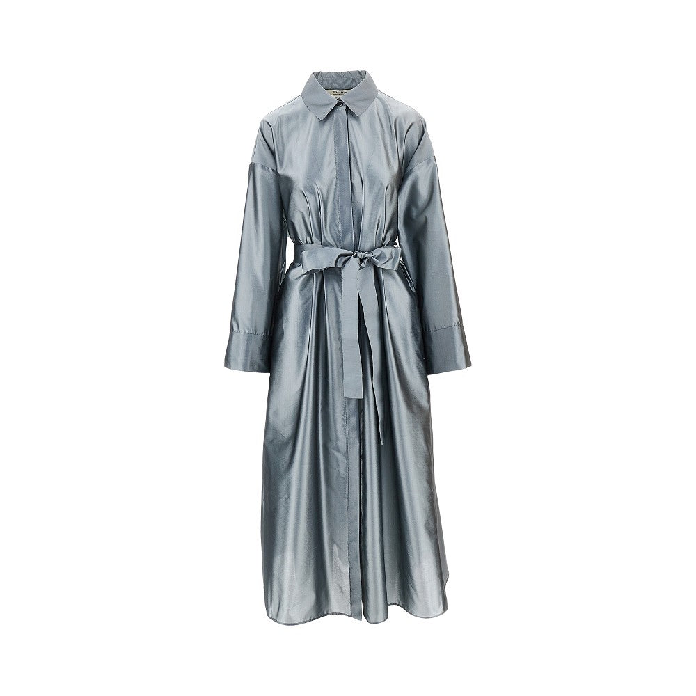 Organdy midi shirt dress