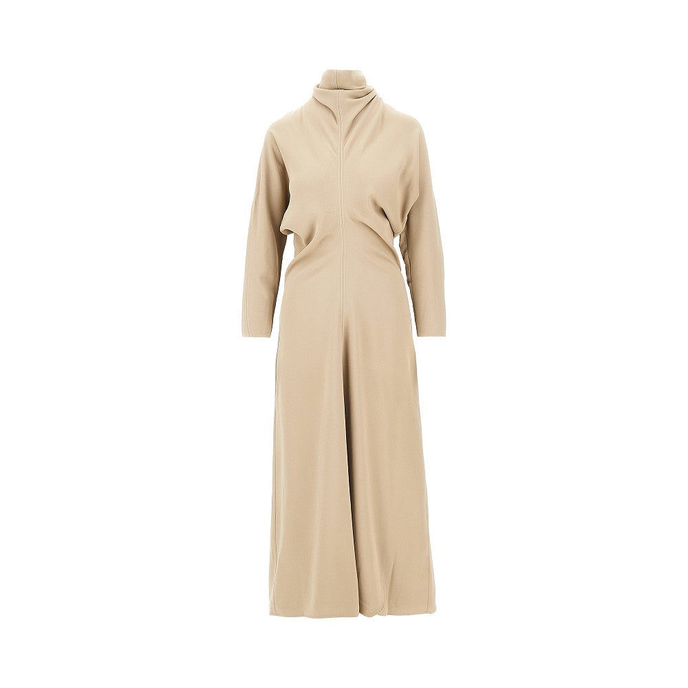 Slouch waist dress with scarf detail