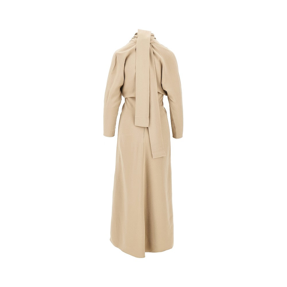 Slouch waist dress with scarf detail