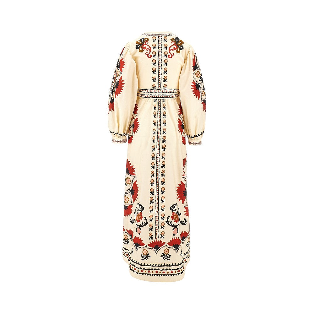 Printed cotton long dress