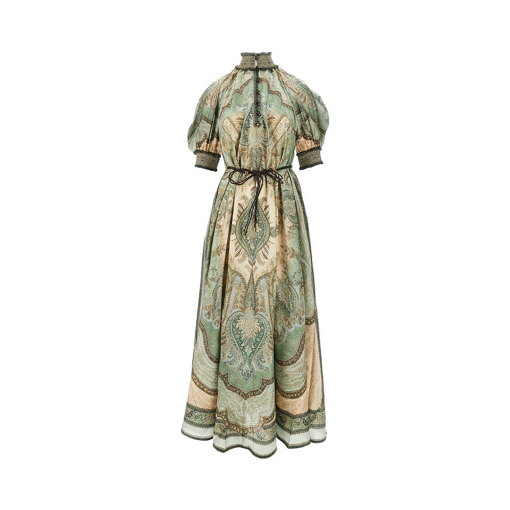 'Billow Wanderlust' silk dress