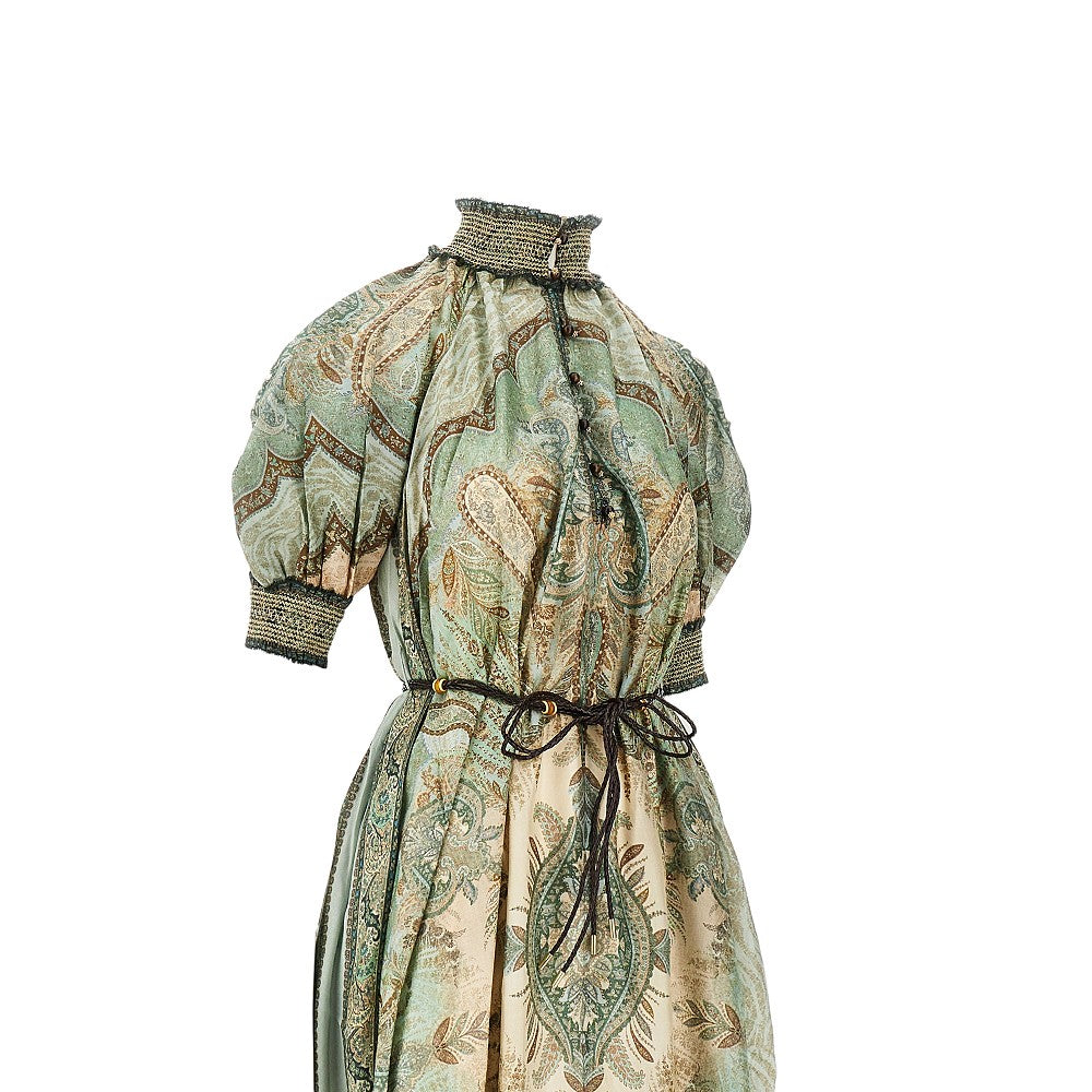 'Billow Wanderlust' silk dress
