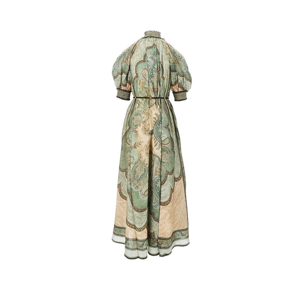 'Billow Wanderlust' silk dress