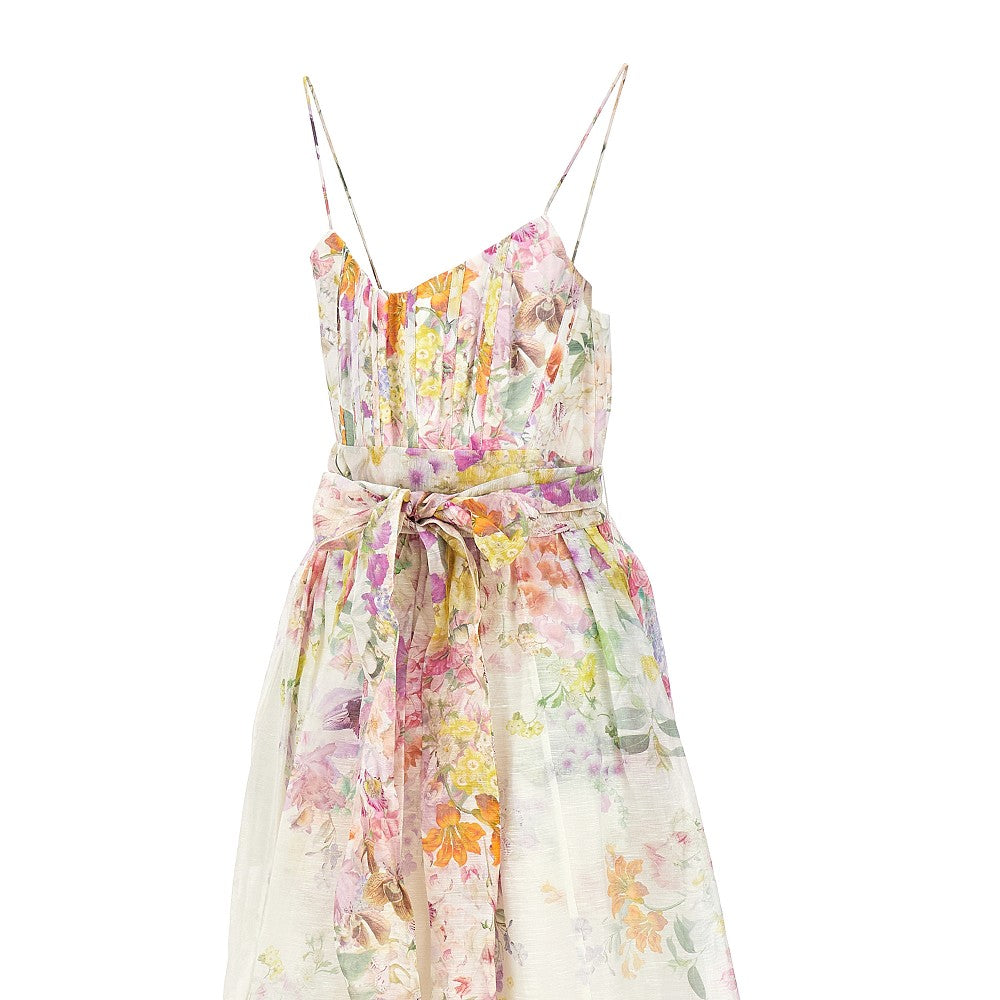 &#39;Natura&#39; organza midi dress