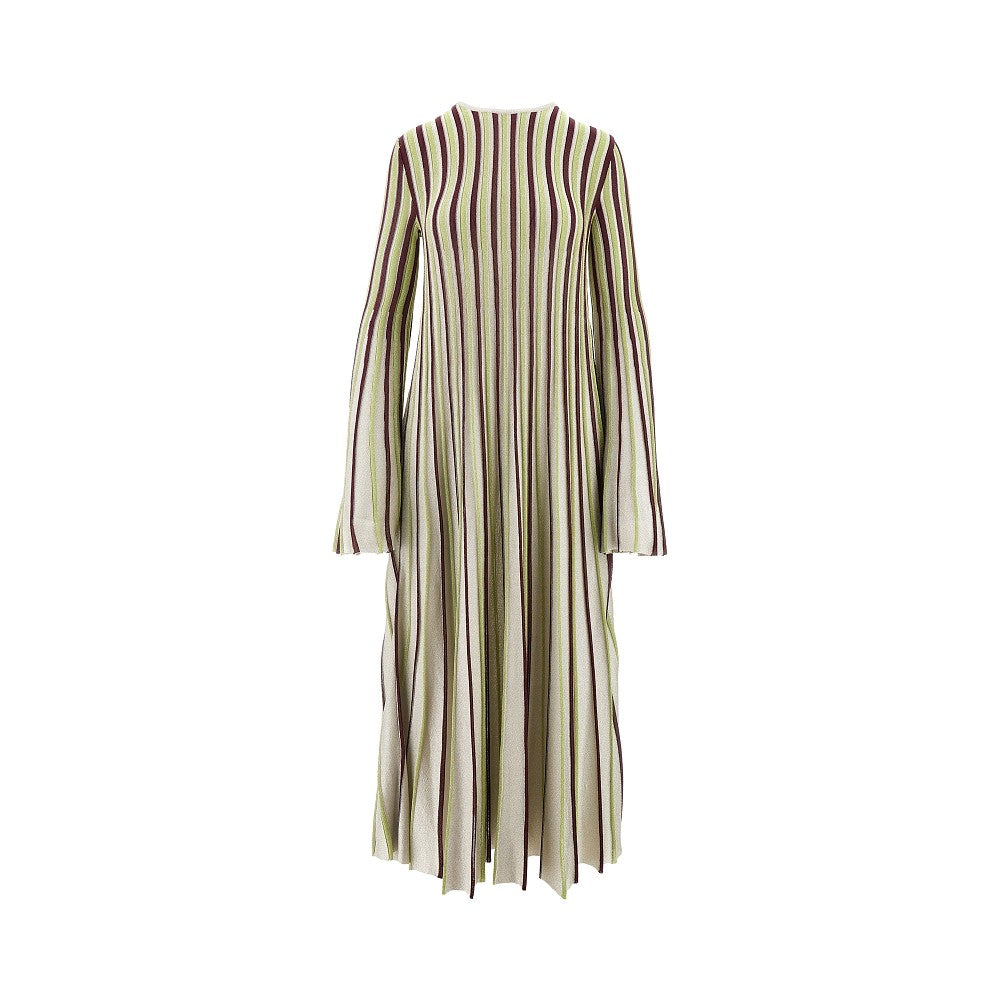 Abito midi in maglia lurex