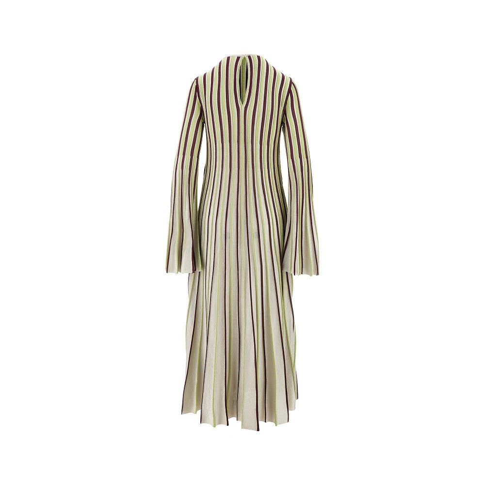 Abito midi in maglia lurex