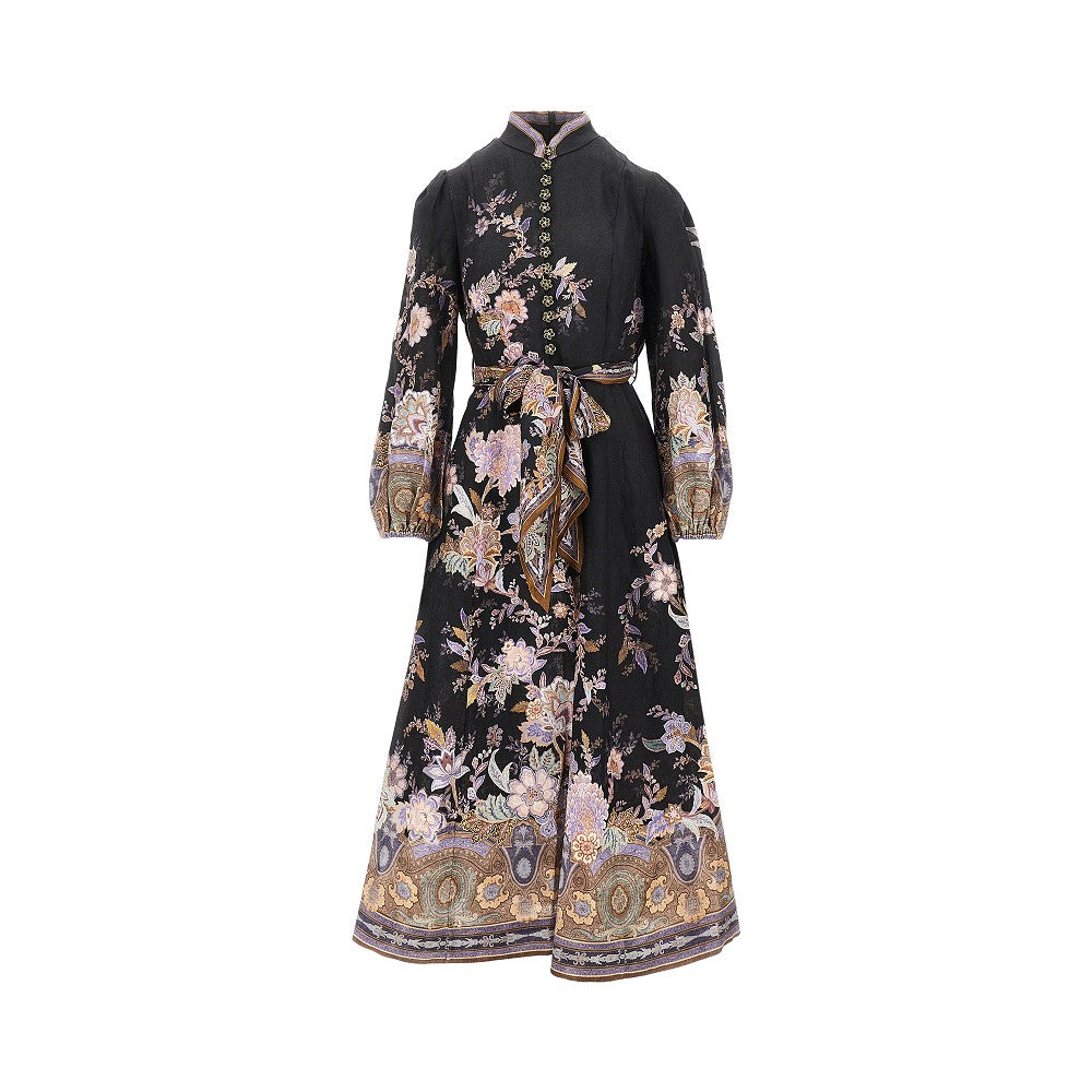 Abito midi in lino 'Luna'