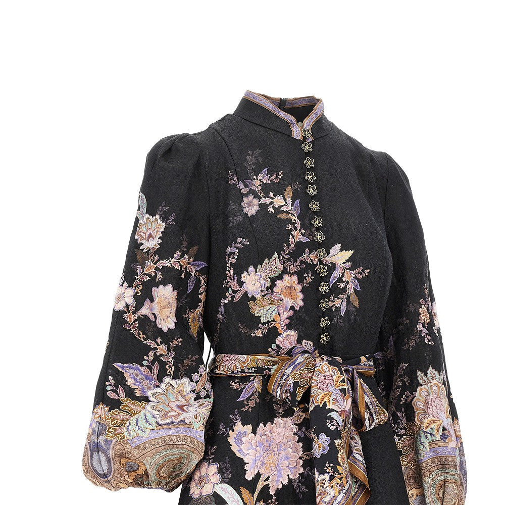 Abito midi in lino 'Luna'
