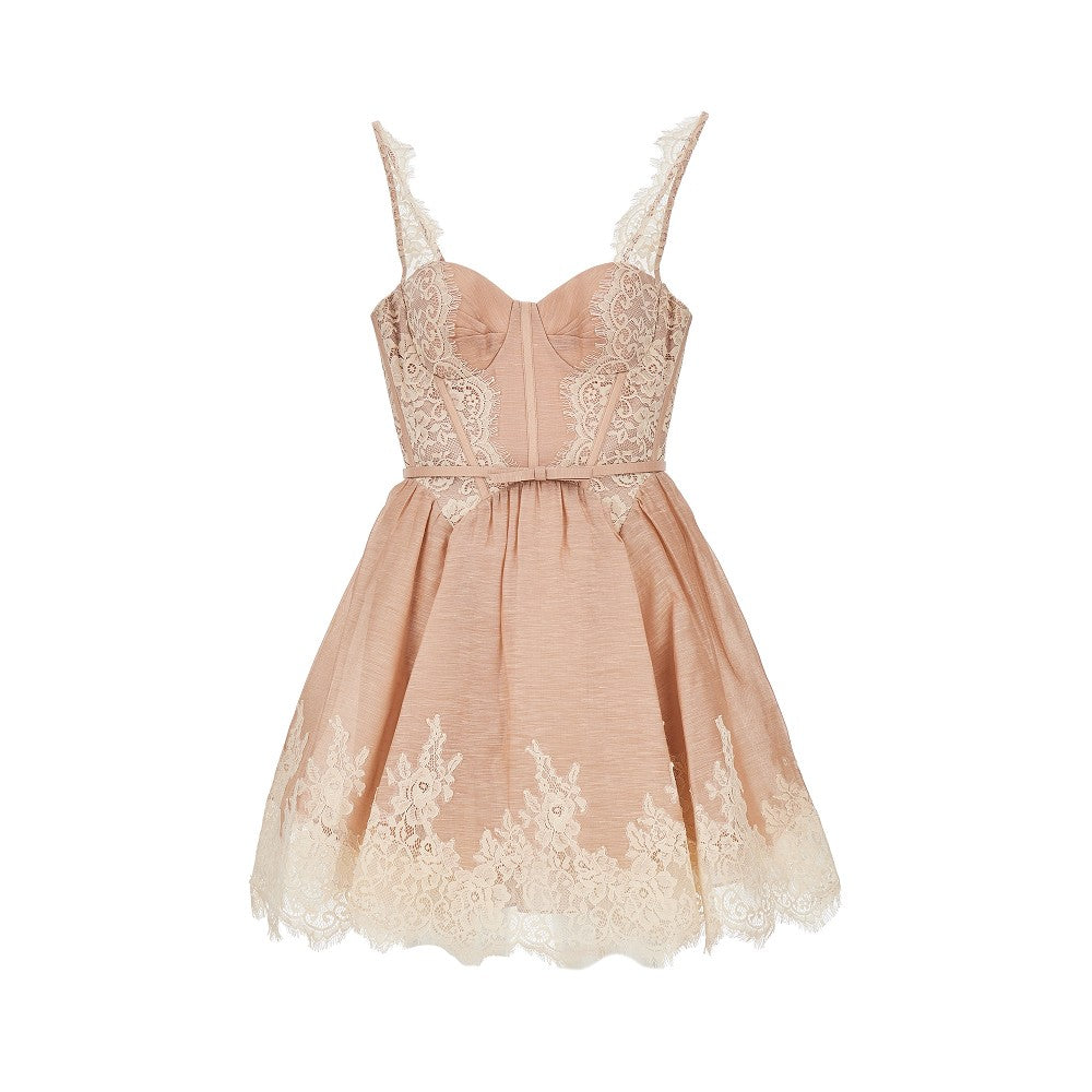 Mini abito in organza con pizzo 'Valiant'
