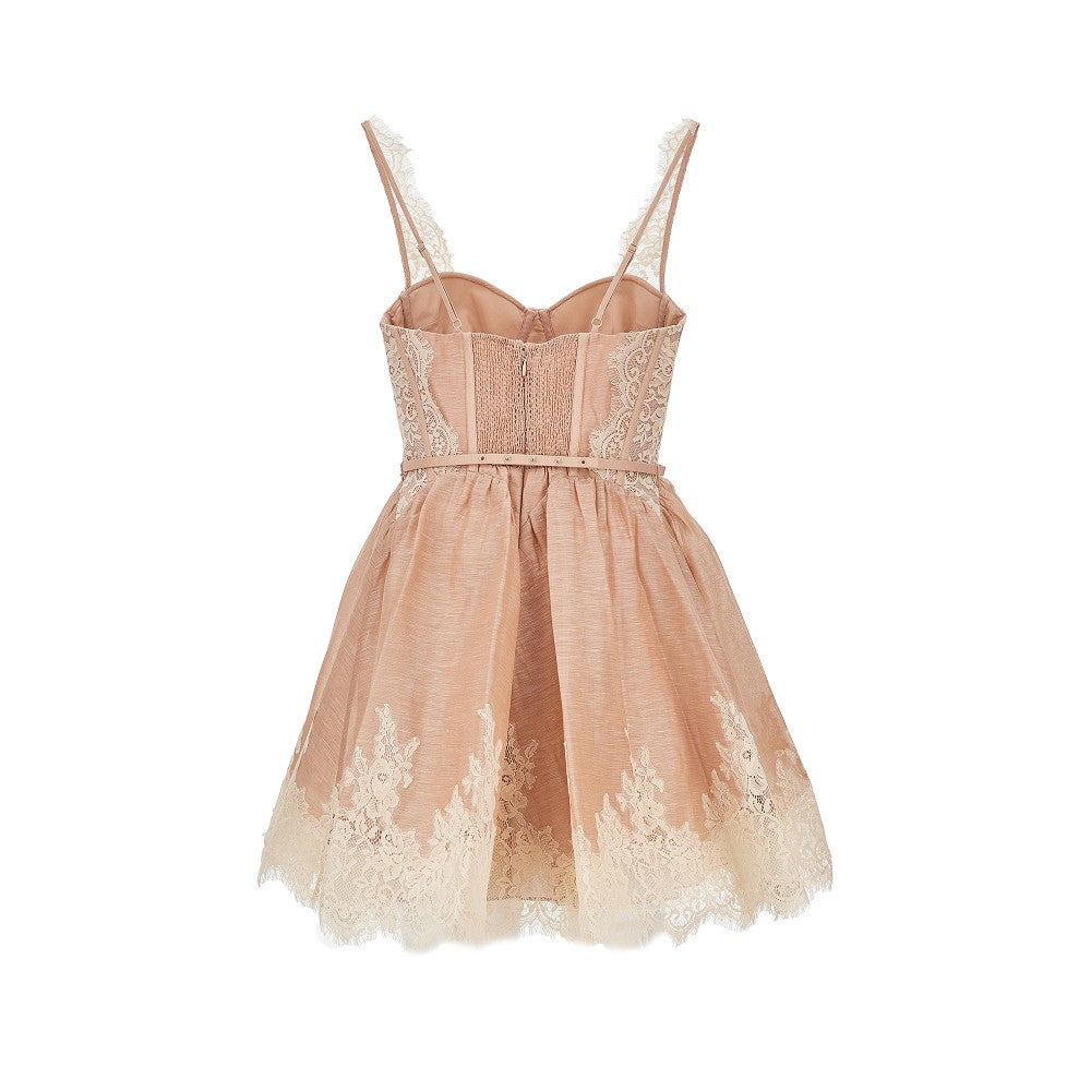 Mini abito in organza con pizzo 'Valiant'