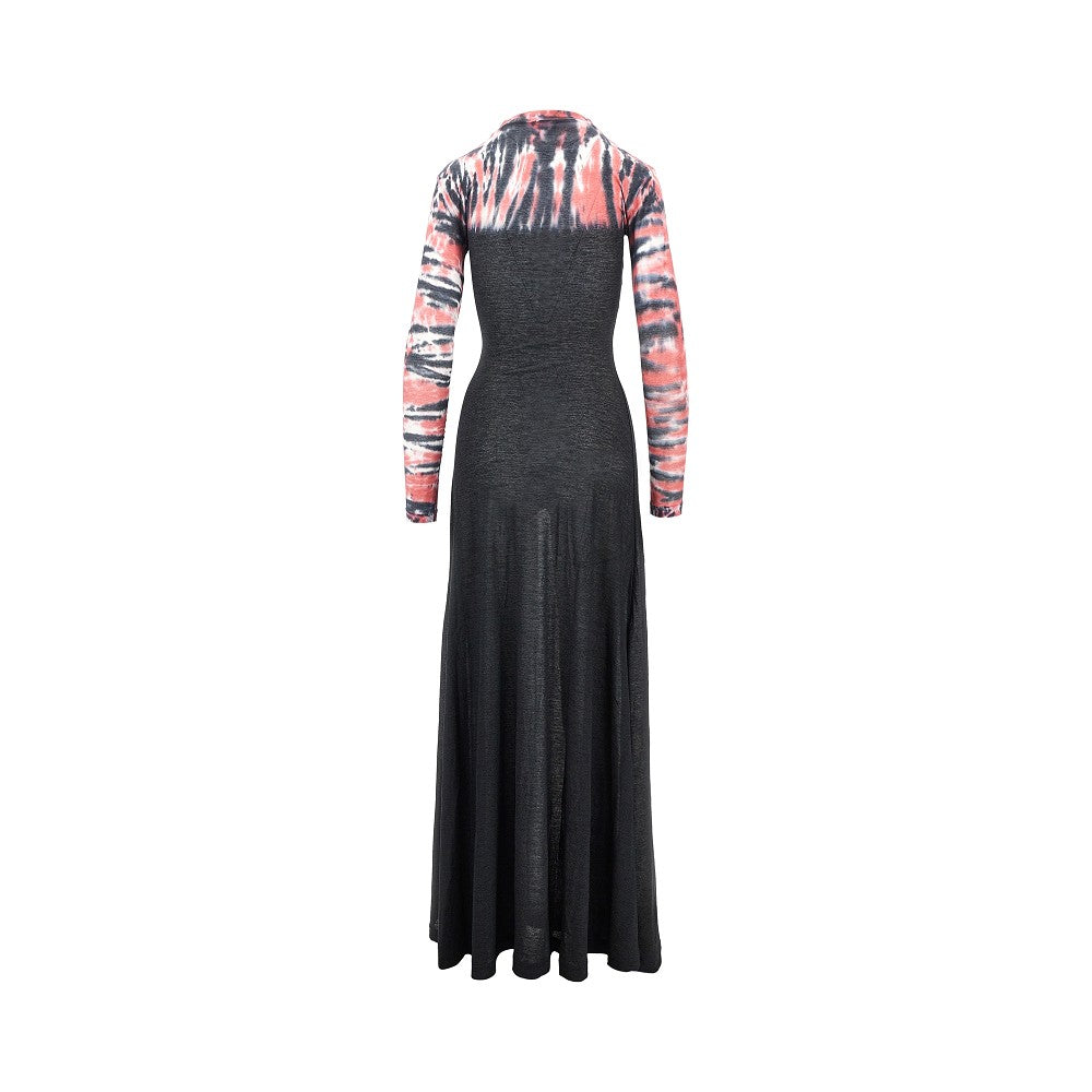 Abito lungo in jersey Extreme Tie Dye