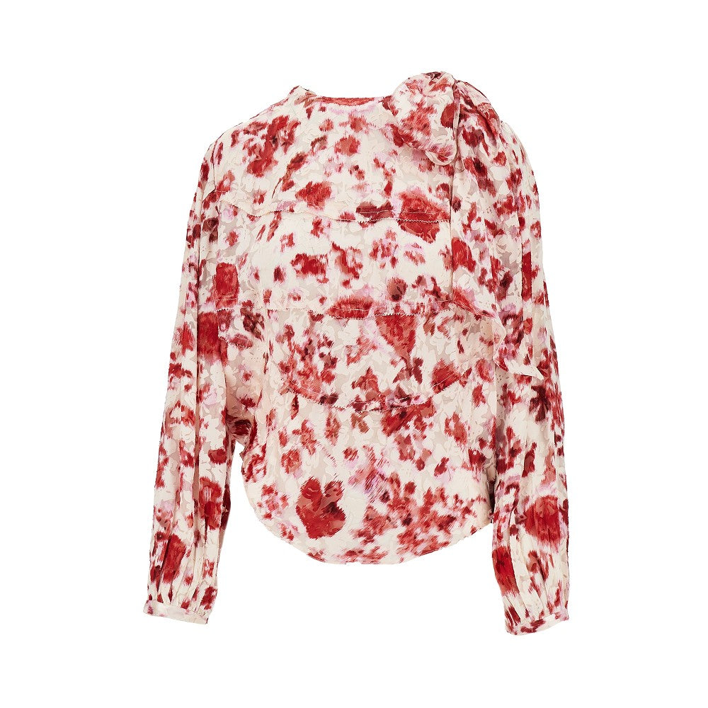 Blusa 'Firma' in seta stampata