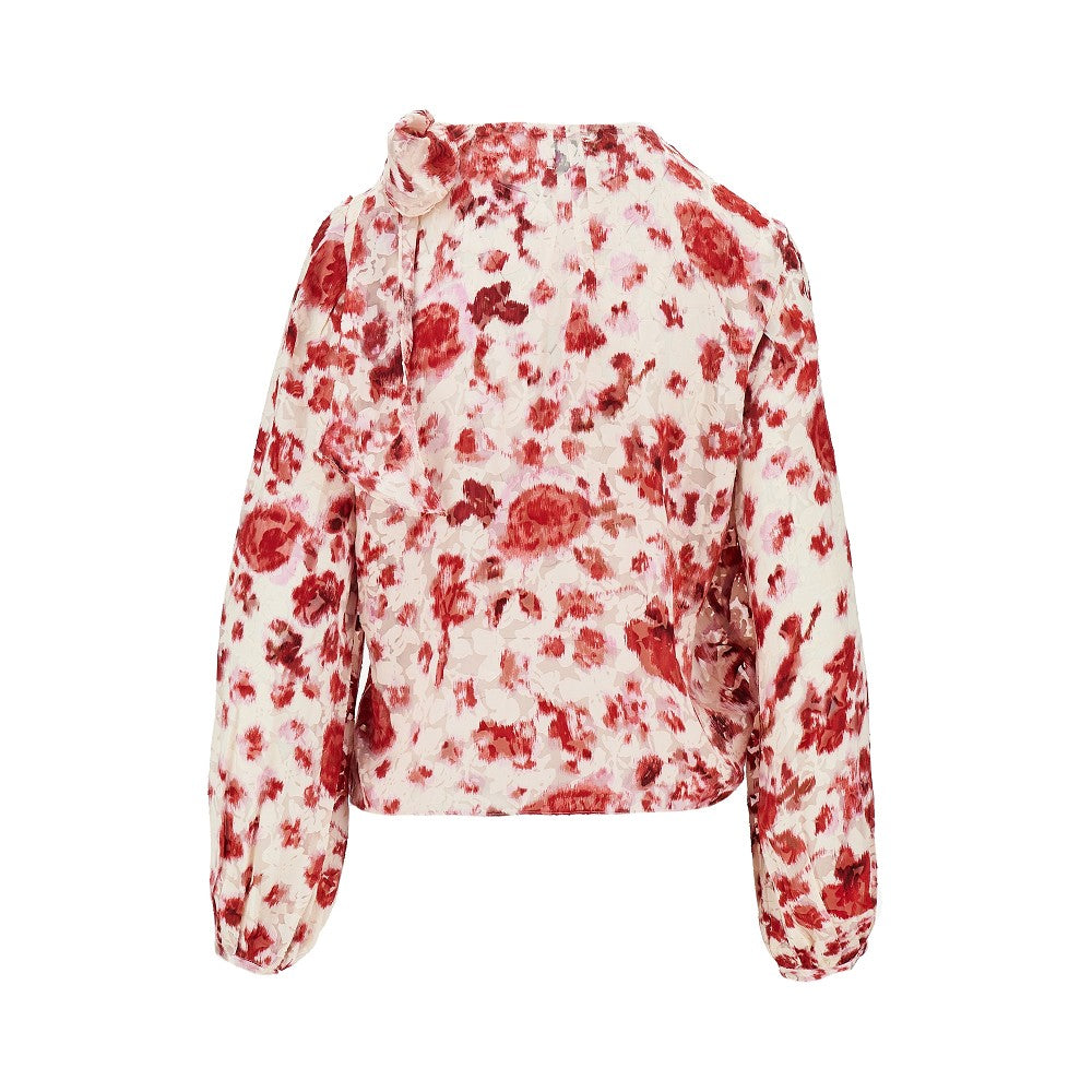 Blusa 'Firma' in seta stampata