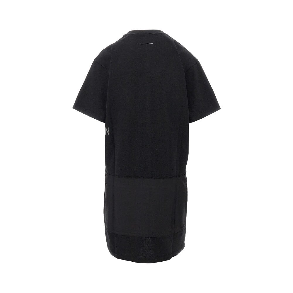 Logo print mini tee dress