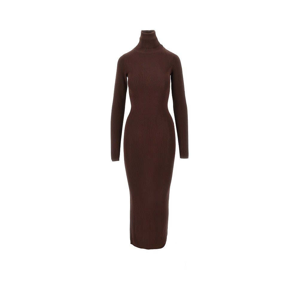 Knitted turtleneck dress