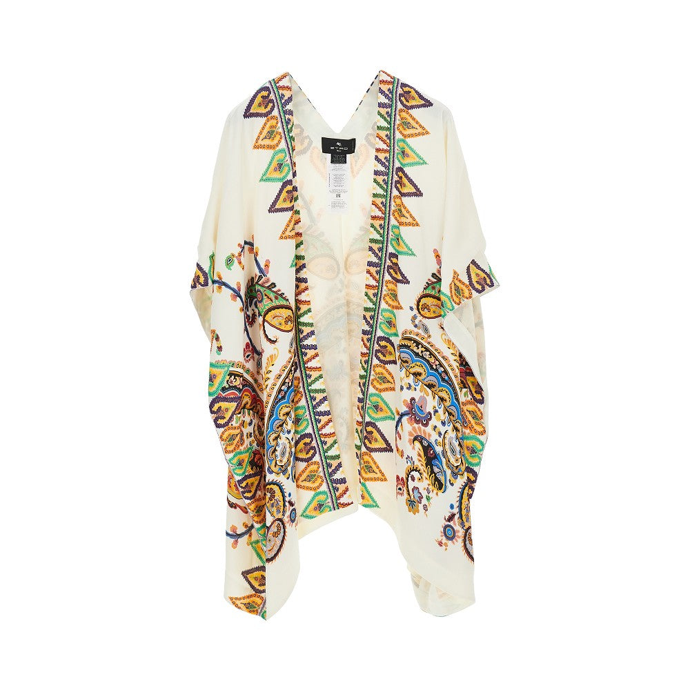 Caftano con stampa Paisley