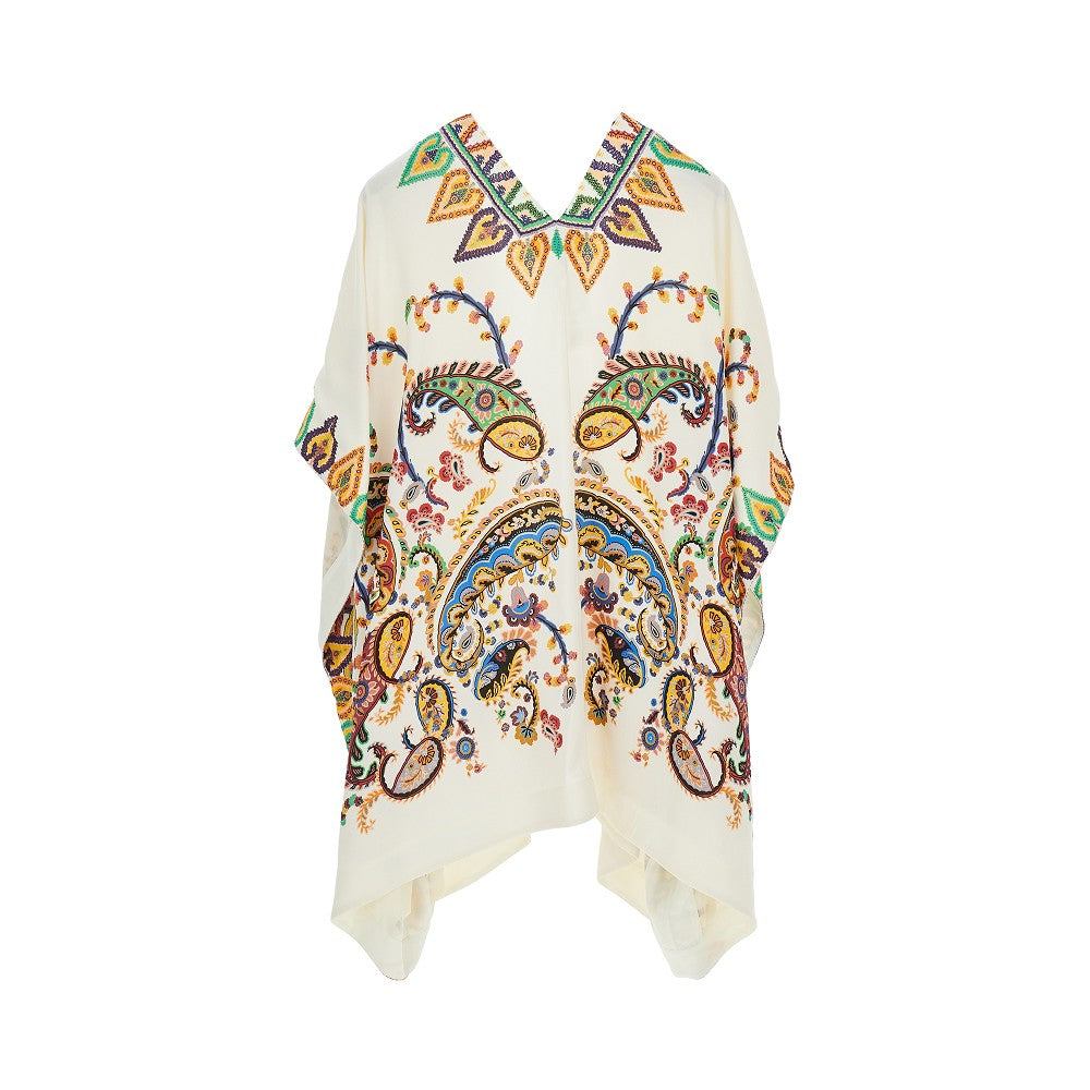 Caftano con stampa Paisley