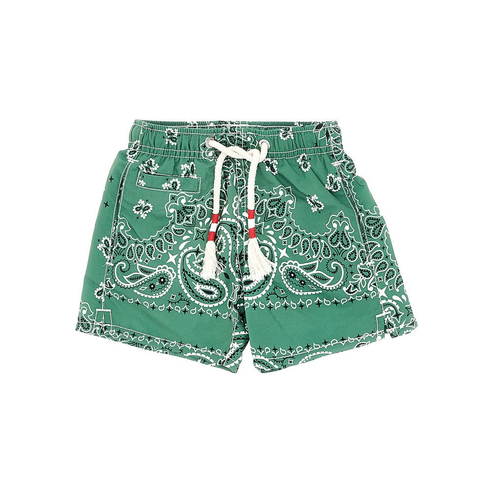 Bandana motif swim shorts